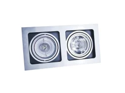 Lampa wpuszczana SISTO 2 aluminium (AZ0794 | GM2202-ALU) - AZZARDO