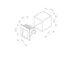 Lampa wpuszczana STEP LED (6908) - Nowodvorski
