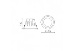 Lampa wpuszczana zewnętrzna Kerez IP54 (DG-150C/WK-NW/70) - Italux