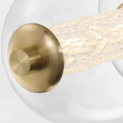 Lampa wyspowa Atomo - 7 źródeł światła - Szczotkowane złoto (QN-ATOMO-LP7-BG) - Quintiesse