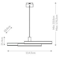 Lampa wyspowa Cameno - Matowa czerń (QN-CAMENO-LP-BK) - Quintiesse
