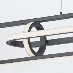 Lampa wyspowa Demark - Matowa czerń (QN-DEMARK-LP-BK) - Quintiesse