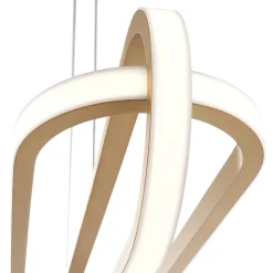 Lampa wyspowa Demark - Szczotkowane złoto (QN-DEMARK-LP-BG) - Quintiesse