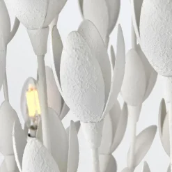 Lampa wyspowa Flora - 10 źródeł światła - Tynk strukturalny (QN-FLORA10-WHT) - Quintiesse