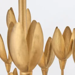 Lampa wyspowa Flora - 10 źródeł światła - Oksydowane złoto (QN-FLORA10-GD) - Quintiesse