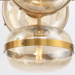 Lampa wyspowa Nottingham - 10 źródeł światła - Antyczny mosiądz (QN-NOTTINGHAM-10LP-AB) - Quintiesse