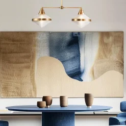 Lampa wyspowa Willard - 2 źródła światła - Vintage mosiądz (QN-WILLARD-LP2-VBS-PG) - Quintiesse