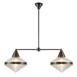 Lampa wyspowa Willard - 2 źródła światła - Miejski brąz (QN-WILLARD-LP2-UBZ-PG) - Quintiesse