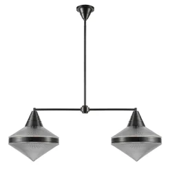 Lampa wyspowa Willard - 2 źródła światła - Miejski brąz (QN-WILLARD-LP2-UBZ-PG) - Quintiesse