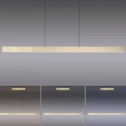 Lampa z płynną regulacją wysokości i szerokości PURE-MOTO-RISE-ZŁOTY (2545-60) - Paul Neuhaus