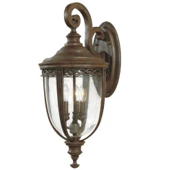 Lampa zewnętrzna, kinkiet ENGLISH BRIDLE kol. BRĄZOWY (FE/EB2/M BRB) - Feiss - Elstead Lighting