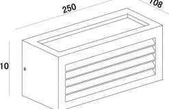Lampa zewnętrzna kinkiet Line III (D731060)
