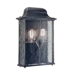 Lampa zewnętrzna, kinkiet WEXFORD kol. CZARNO-SREBRNY (WX7) - Elstead Lighting