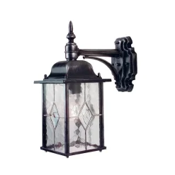 Lampa zewnętrzna, kinkiet WEXFORD kol. CZARNO-SREBRNY (WX2) - Elstead Lighting