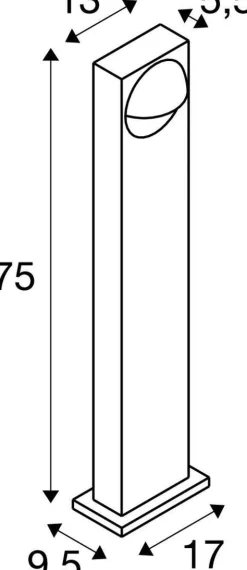 Lampa zewnętrzna stojąca LID I 75 29 W (1007669) - SLV