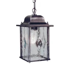 Lampa zewnętrzna, wisząca WEXFORD kol. CZARNO-SREBRNY (WX9) - Elstead Lighting - żyrandol