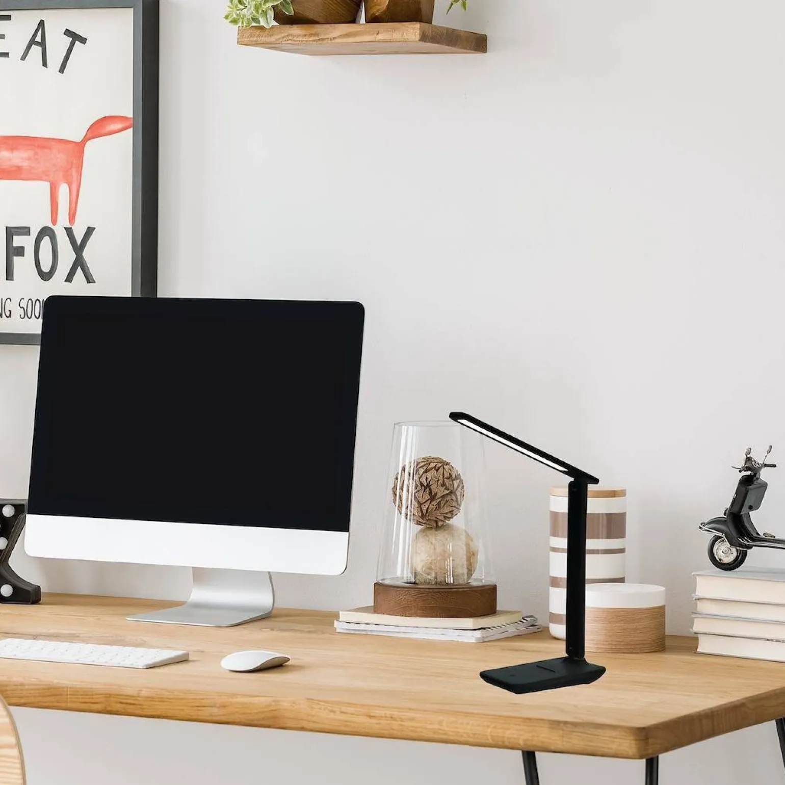 Lampka biurkowa Post Black 5W LED (ML1630) - Milagro