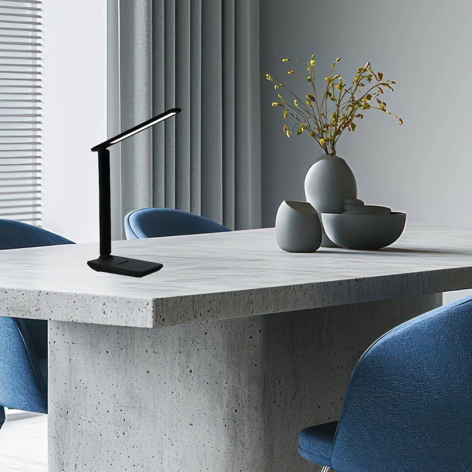 Lampka biurkowa Post Black 5W LED (ML1630) - Milagro