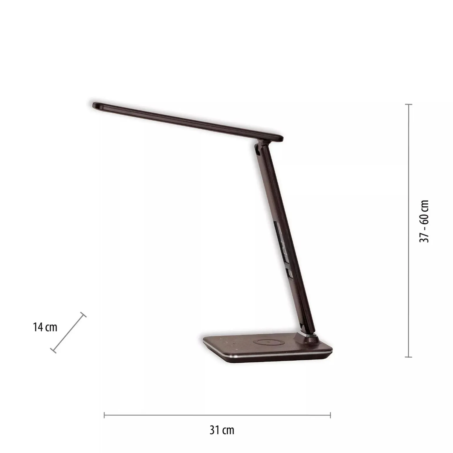 Lampka biurkowa z ładowarką indukcyjną ADRIANO brązowa (4595-23) - Paul Neuhaus