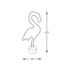 Lampka dekoracyjne neon FLAMINGO LED (FM-NB23) - Zuma Line