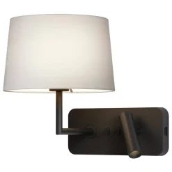Lampka do Czytania Side by Side Grande USB Matowy Czarny (1406013) - Astro Lighting