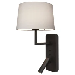 Lampka do Czytania Side by Side Grande USB Matowy Czarny (1406013) - Astro Lighting