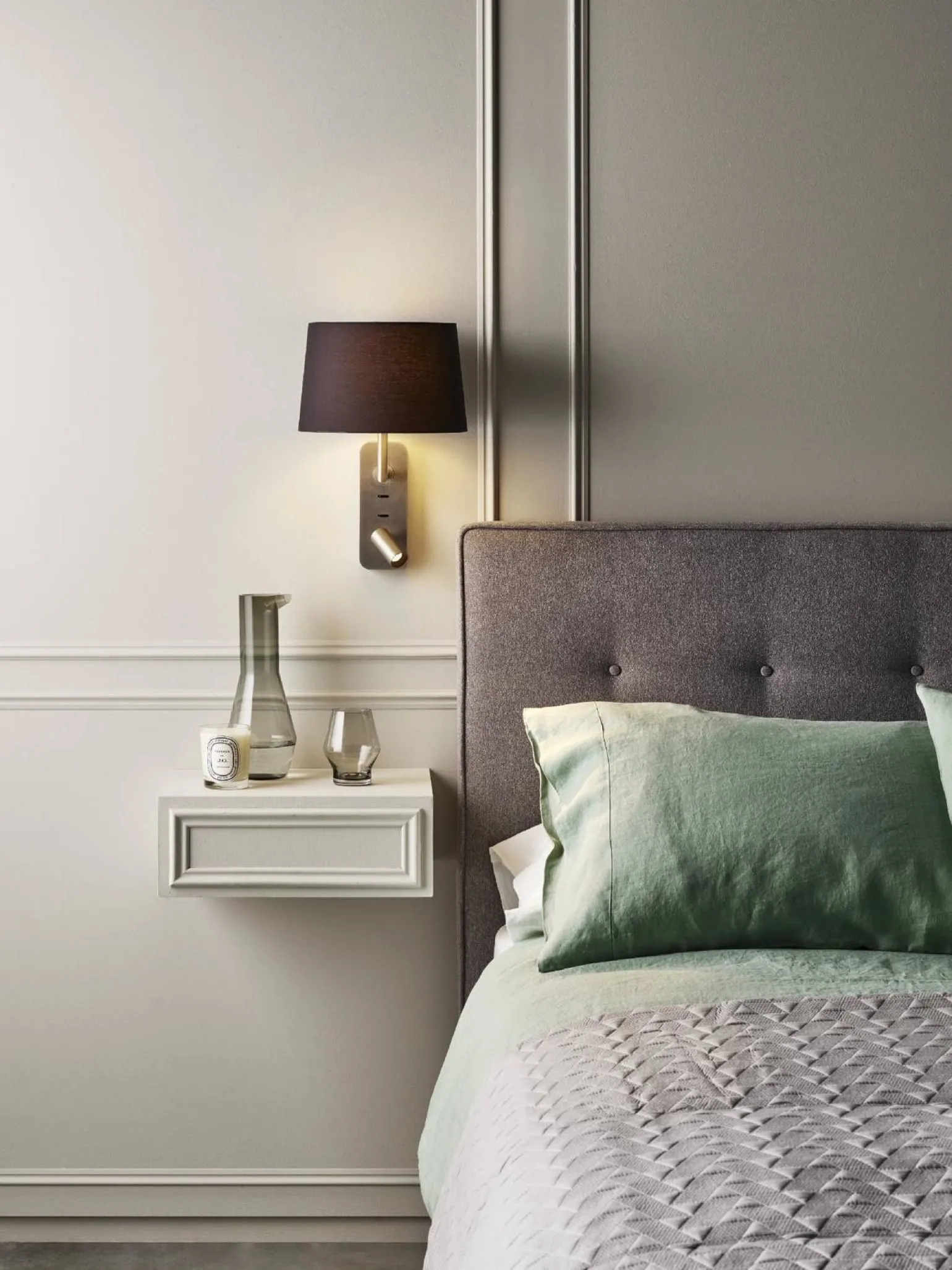 Lampka do Czytania Side by Side Matowy Nikiel (1406003) - Astro Lighting