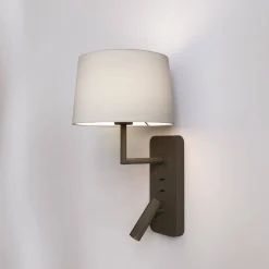 Lampka do Czytania Side by Side Grande USB Brąz (1406012) - Astro Lighting