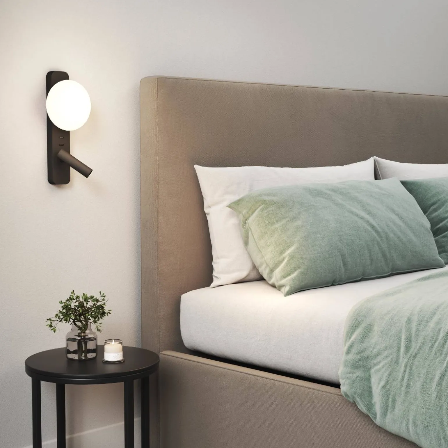 Lampka do Czytania Zeppo Reader Matowy Czarny (1176009) - Astro Lighting