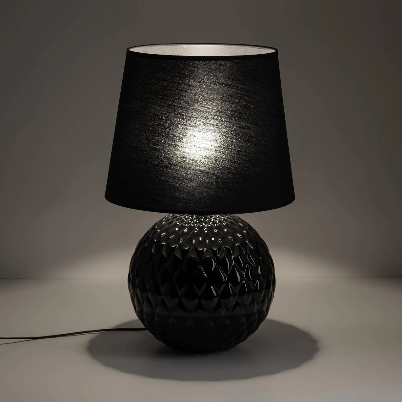 Lampka nocna SANTANA czarna Ø 40 cm (16047) - TK Lighting