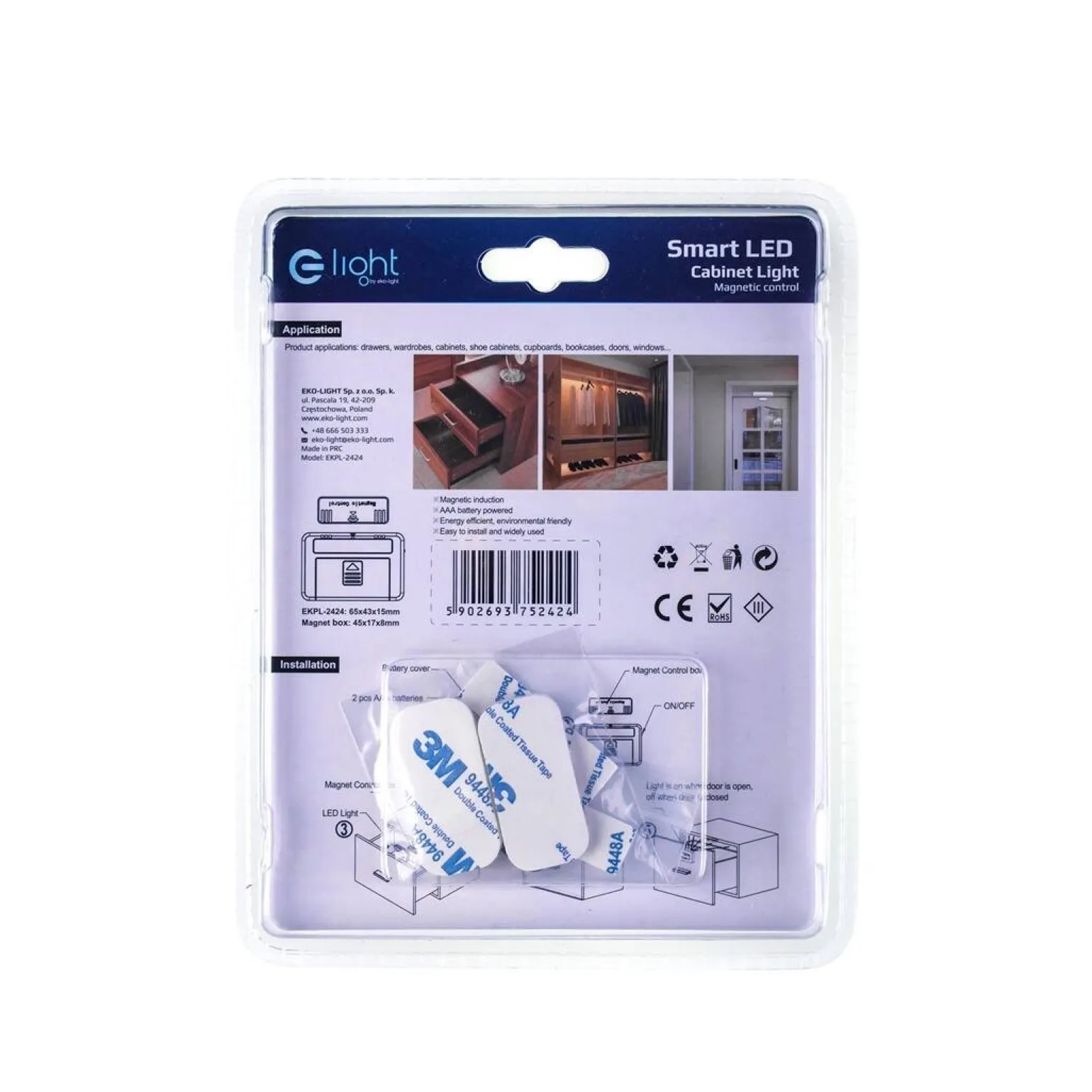 Lampka Podszafkowa 0,5W 4000K 2xAAA (EKLP2424) - Eko-Light