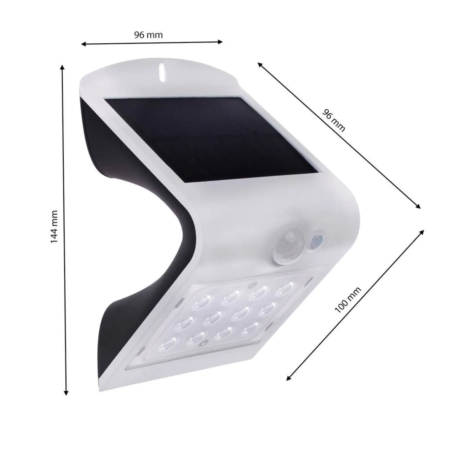 Lampka Solarna Butterfly Biała 1,5W (EKO8817) - Eko-Light / z czujnikiem ruchu i zmierzchu