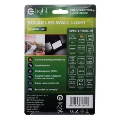 Lampka Solarna Butterfly Biała 1,5W (EKO8817) - Eko-Light / z czujnikiem ruchu i zmierzchu
