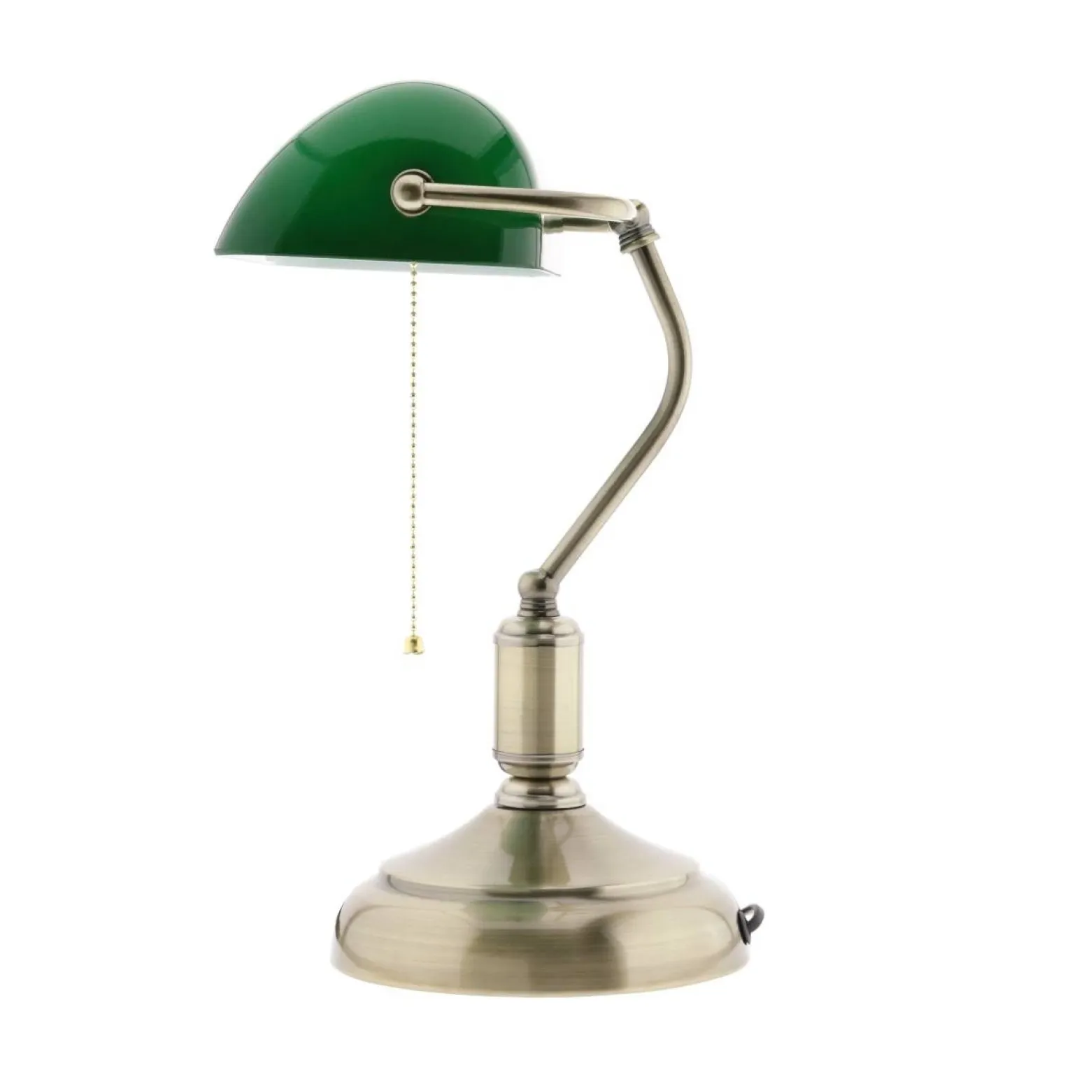 Lampka stołowa Bankierka zielona (Abigali-BANKER)