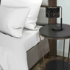 Lampka stołowa SENSO Black/Gold 1xE27 (MLP7299) - Milagro