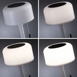 Lampka stołowa solarna BARTJA LED 3-STEP DIM USB-C 1.6W 160lm 2700K IP44 biały / tworzywo sztuczne (PL94606) - PAULMANN