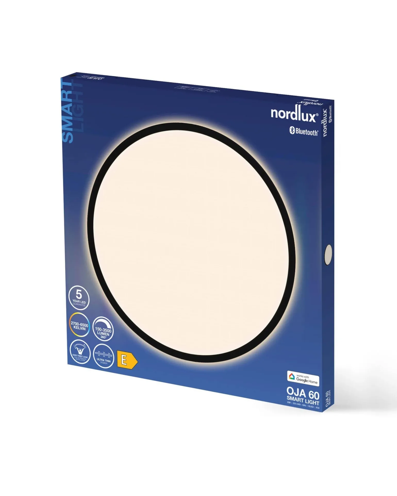 Lampy sufitowe OjaSmart Nordlux LED Tworzywo sztuczne Czarny