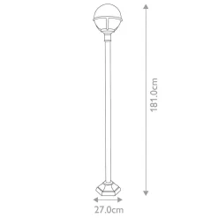 Latarnia Glenbeigh (GLENBEIGH-POST) - Elstead Lighting