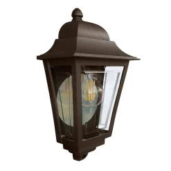 Latarnia naścienna Deco Lane - 1 źródło światła - Brązowa (DECO-LANE7-BRONZE) - Elstead Lighting