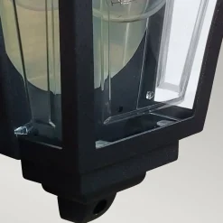 Latarnia naścienna Deco Lane - 1 źródło światła - Czarna (DECO-LANE7-BLACK) - Elstead Lighting