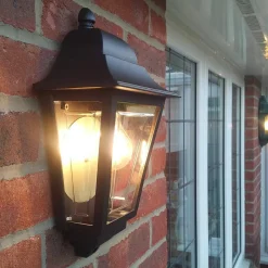 Latarnia naścienna Deco Lane - 1 źródło światła - Czarna (DECO-LANE7-BLACK) - Elstead Lighting