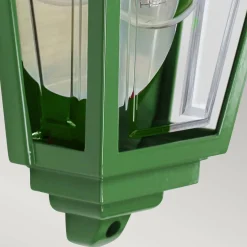 Latarnia naścienna Deco Lane - 1 źródło światła - Zielona (DECO-LANE7-GREEN) - Elstead Lighting