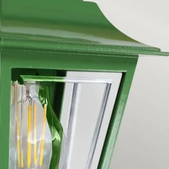 Latarnia naścienna Deco Lane - 1 źródło światła - Zielona (DECO-LANE7-GREEN) - Elstead Lighting