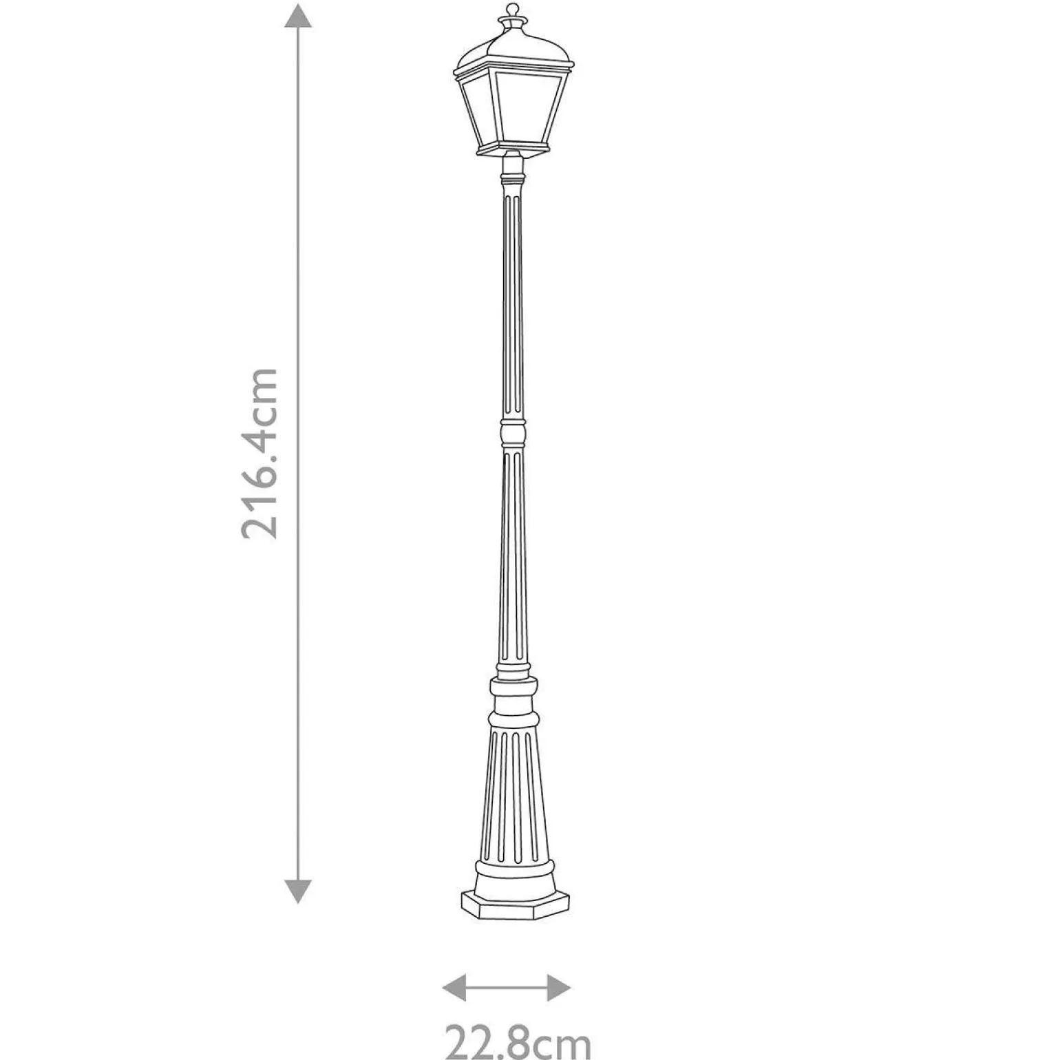 Latarnia stojąca Bayview (BAYVIEW-5L-BK) - Elstead Lighting