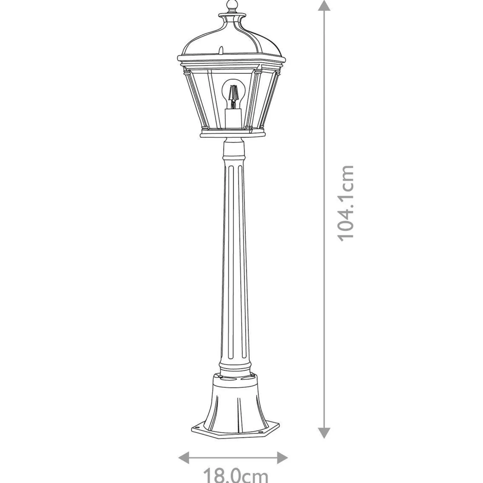 Latarnia stojąca Bayview (BAYVIEW-4M-BK) - Elstead Lighting