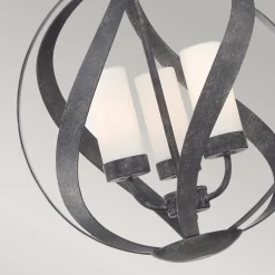 Latarnia wisząca Blacksmith - 3 źródła światła (QN-BLACKSMITH-3P-OBK) - Quintiesse