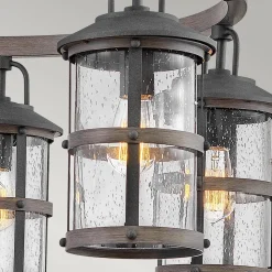 Latarnia wisząca Lakehouse - 6 źródeł światła (QN-LAKEHOUSE6-P-DZ) - Quintiesse