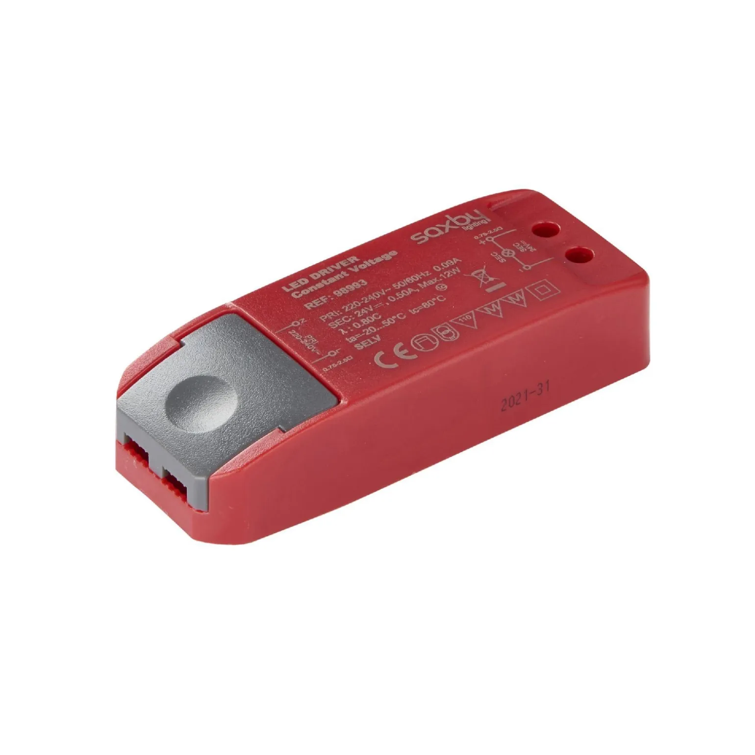 LED driver Constant Voltage 24V 12W (98993) - Saxby