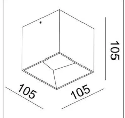 LED lampa SKY OK ED DIM 1*9,6W Black IP44 CRI80 3000K (03333B) - ZARlight