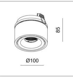LED lampa UNIVERSAL RD G2-14W DIM White IP20 CRI80 3000K (03340W) - ZARlight